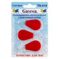 Нитковдеватель GAMMA с пластиковой ручкой 3 шт в блистере TN-019