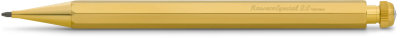 Карандаш механический KAWECO SPECIAL Brass 2мм с ластиком латунный корпус в подарочном футляре  KAW-10001389