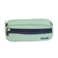 Пенал 2 отделения MILAN "1918" 21 x 8.5 x 6.1 см, зеленый ML-081148SNCGR