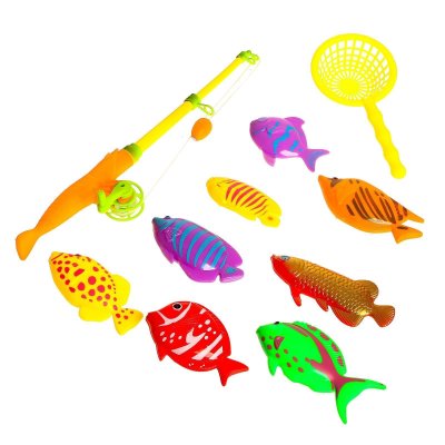 Рыбалка "Морская", удочка, 8 рыбок, сачок SIM-856823