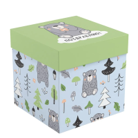 Коробка складная подарочная MESHU "Cute bear" 15 x 15 x 15 см RE-MS_62563