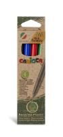 Набор шариковых ручек Carioca EcoFamily 1 мм 4 шт цвет чернил: разноцветные 43102