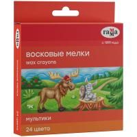 Мелки восковые ГАММА "Мультики" 24 цв круглые RE-2131018_01_31