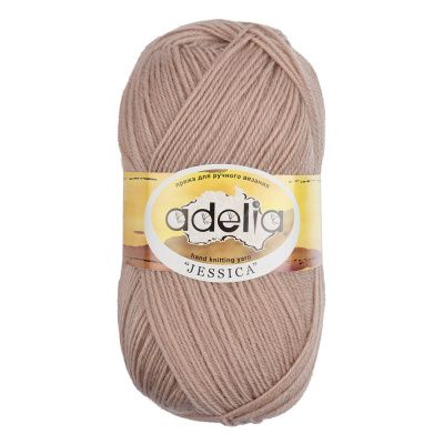 Пряжа ADELIA Jessica 67% шерсть, 33% полиэстер 1 х 100 г 260 ± 10 м №18 бежевый ADE-JES-18