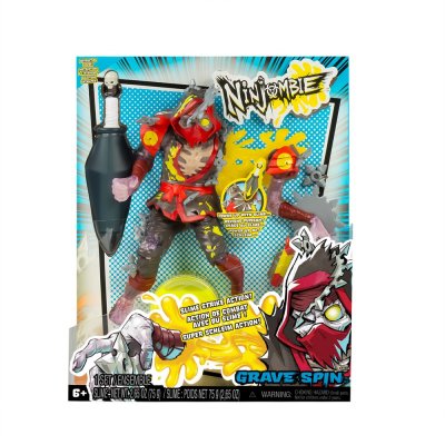 Ниндзомби. Фигурка со слаймом Грейв Спин. Ninjombie ROS-68756