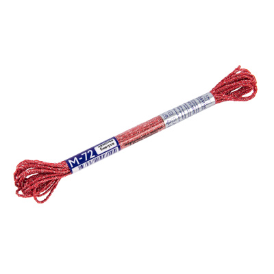 Нитки для вышивания GAMMA мулине NM металлик 6 м красный/серебристый MG-NM-72