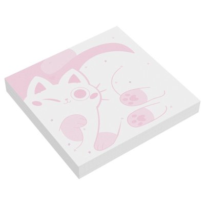 Блок для записей MESHU "Meow-meow" 8.5 x 8.5 см 100л. на склейке RE-MS_65023