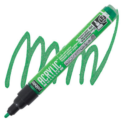 Маркер акриловый PEBEO Acrylic Marker 1.2 мм 1 шт 205754 зеленый мерцающий