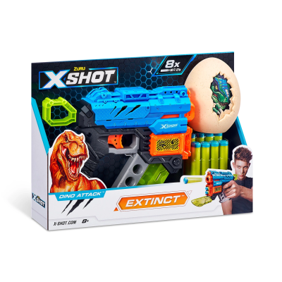 Игровой набор ZURU X-Shot DINO ATTACK (бластер, 8 снарядов) ROS-44143