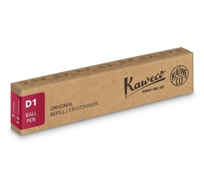 Набор стерженей для шариковых ручек KAWECO D1 5 шт 1.0мм красный KAW-10001527