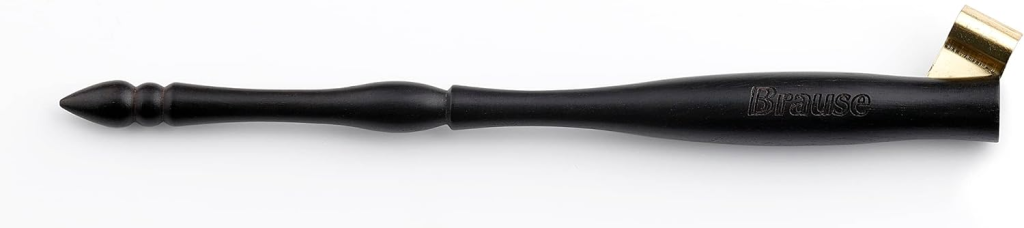 Держатель для пера косой BRAUSE деревянный, черный RH-1625B