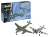 Сборная модель: REVELL Combat Set Турбореактивный истребитель Me262 и истребитель дальнего радиуса действия P-51B 1:72, подарочный набор UT-63711