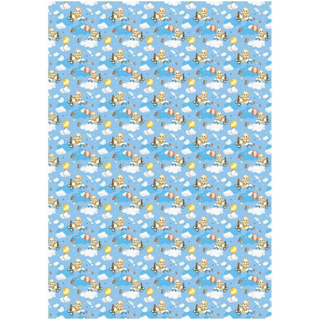 Упаковочная бумага глянцевая MESHU "Мир техники" 1л. 70 x 100 см 80 г/м2, ассорти RE-MS_53488