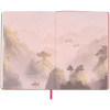 Записная книжка А5 80л. Greenwich Line "Sakura. Lonely mountain" ЛАЙТ, кожзам, с резинкой, тиснение фольгой, блок в линию RE-NA5_51396