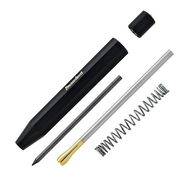 Карандаш цанговый KAWECO CLASSIC Sport Guilloche 3.2мм черный  KAW-10000066