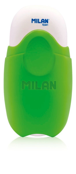 Ластик овальный MILAN "1012" School 62 x 28 x 12 мм, синт.каучук, в чехле ассорти ML-CMMS1012