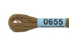 Нитки для вышивания GAMMA мулине (0207-0819) 8 м №0655 т.горчичный MG-0655