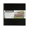 Скетчбук SKETCHMARKER Black&White два в одном, мягкая обложка черная/белая 140 г/м2, 12 х 12 см, 60 л бумага белая, 140 г/м2 60 л бумага черная MP24142002SM