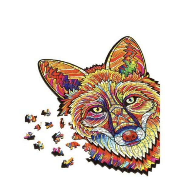Деревянный пазл с двухслойной крышкой Лиса M (2022) MAGZ101-2