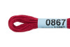 Нитки для вышивания GAMMA мулине (0820-3070) 8 м №0867 т.красный MG-0867