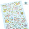 Наклейки гелевые MESHU "Rainbow butterflies" 10 x 22 см, 57 накл, инд. уп., европодвес RE-MS_36642