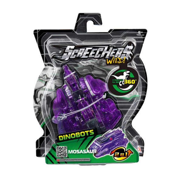Дикие Скричеры. Игровой набор Мозазавр Дино 360. ТМ Screechers Wild ROS-69326