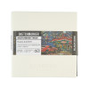 Скетчбук SKETCHMARKER Black&White два в одном, мягкая обложка черная/белая 140 г/м2, 12 х 12 см, 60 л бумага белая, 140 г/м2 60 л бумага черная MP24142002SM