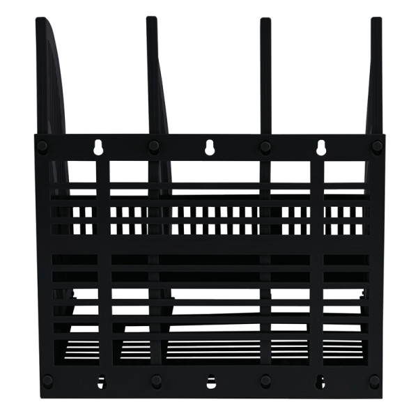 Лоток для бумаг вертикальный СТАММ "Line" сборный, 3 отделения, черный RE-ЛТВ-01470