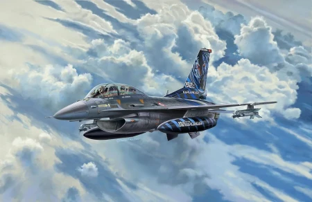 Сборная модель: REVELL Легкий истребитель F-16D Fighting Falcon 1:72, подарочный набор UT-63844