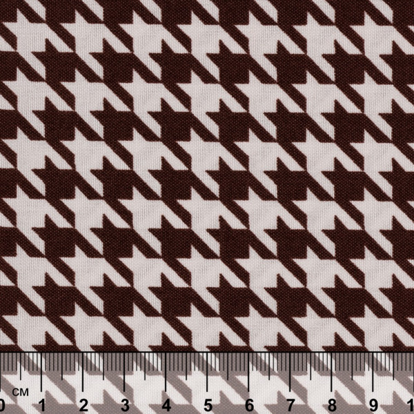Ткань для пэчворка PEPPY БАБУШКИН СУНДУЧОК 50 x 55 см 140 ± 5 г/м2 100% хлопок БС-07 гусиная лапка коричневый