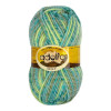 Пряжа ADELIA Nelly 70% шерсть, 30% акрил 1 х 100 г 100 ± 5 м №11 св.голубой-св.зеленый ADE-NEL-11