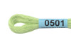 Нитки для вышивания GAMMA мулине (0207-0819) 8 м №0501 св-салатовый MG-0501