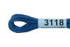 Нитки для вышивания GAMMA мулине (3071-3172) 8 м №3118 синий MG-3118