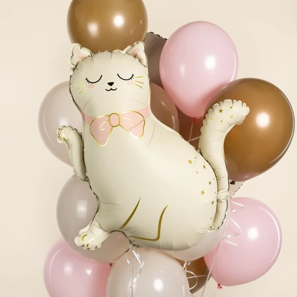 Шар фигурный FALALI Кошечка с бантом 69 см 1 шт SF-26680
