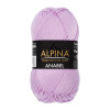 Пряжа ALPINA Anabel 100% мерсеризованный хлопок 1 х 50 г 120 ± 6 м №062 сиреневый ALP-ANA-062