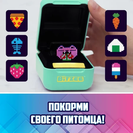 Битзи. Интерактив электронный питомец в кейсе серия классик. Bitzee ROS-43643