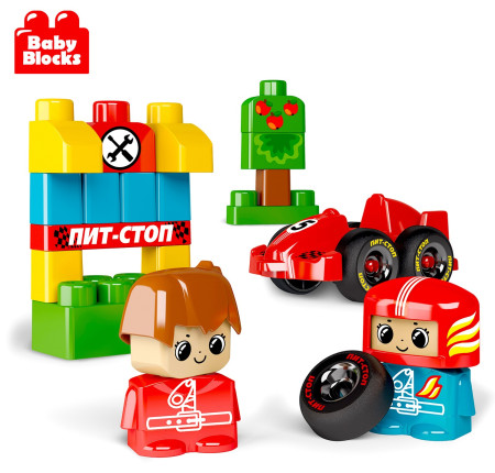 Конструктор Baby Blocks "Пит-стоп" 30 деталей KOR-03909