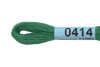 Нитки для вышивания GAMMA мулине (0207-0819) 8 м №0414 зеленый MG-0414