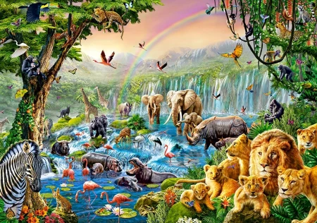 Пазл Castorland 500 JUNGLE RIVER B-52141