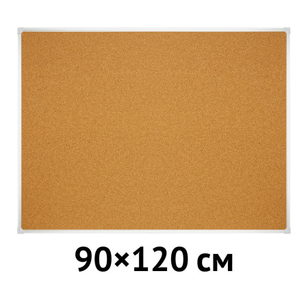 Доска пробковая OfficeSpace 90 x 120 см алюминиевая рамка RE-343751