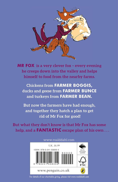 Книга на английском языке: Fantastic Mr Fox. Roald Dahl. Penguin EKS-558355
