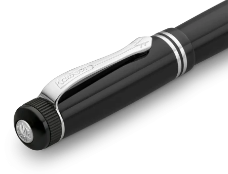 Ручка-роллер KAWECO DIA2 0.7мм черный корпус с хромированными вставками  KAW-10000566