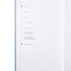 Блокнот для записей Стихия Bullet Journal 100 г/м2, 14 x 20 см, 80 л, жесткая обложка, серо-голубой NP-ST04055