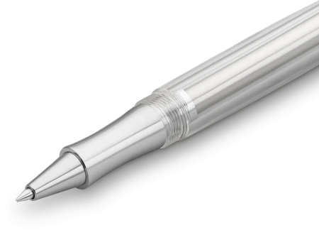 Ручка-роллер KAWECO STUDENT 0.7мм прозрачный корпус с хромированными вставками  KAW-10001192