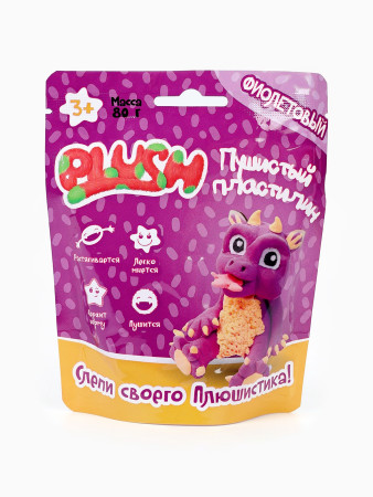 Набор для лепки PLUSH Пушистый пластилин 80 г в ассортименте AS-PL02201817