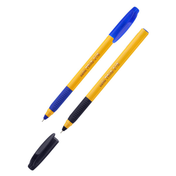 Ручка шариковая Cello "Tri-Grip yellow barrel" 0.7 мм 1 шт цвет чернил: черный GG-0749