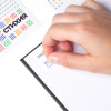 Блокнот для записей Стихия Bullet Journal 100 г/м2, 14 x 20 см, 80 л, жесткая обложка, черный NP-ST04053