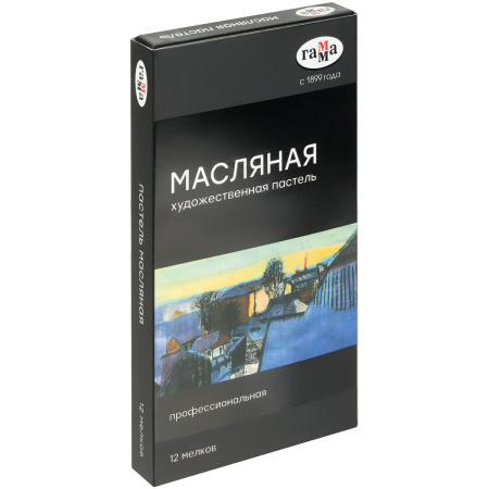 Пастель масляная ГАММА 12 цветов RE-5042312