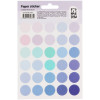 Наклейки бумажные MESHU "Trecker dots blue" 12 x 21 см, 30 накл, европодвес RE-MS_41673