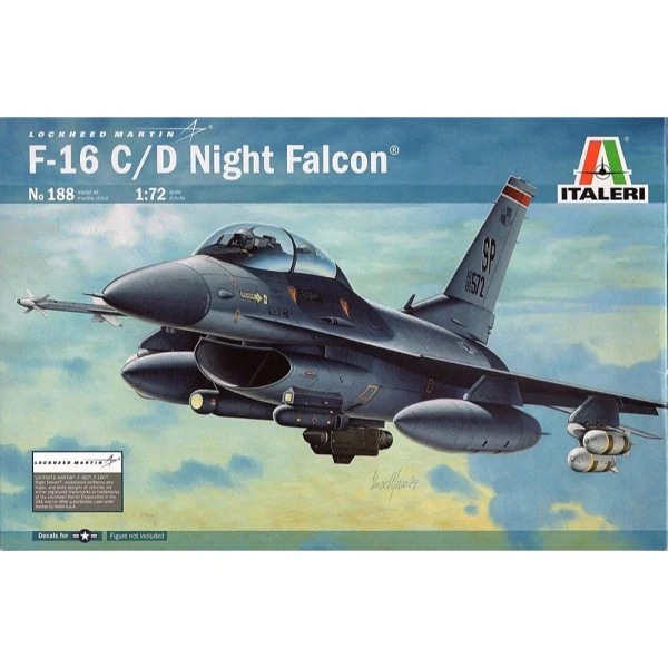 Сборная модель: Italeri Самолет F-16 C/D Night Falcon З-0188ИТ